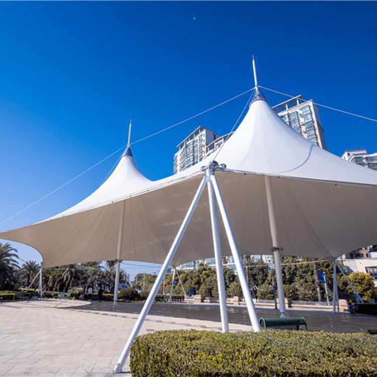 比如县膜结构景观棚