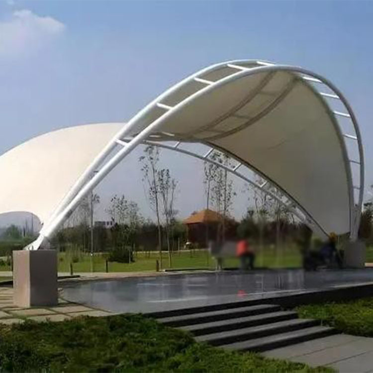 比如县膜结构景观棚