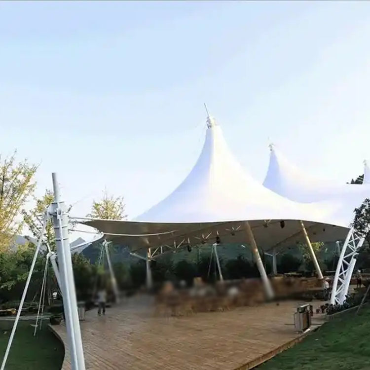 比如县膜结构景观棚