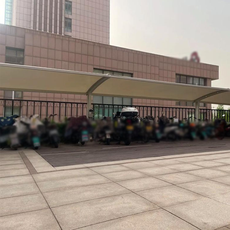 比如县膜结构电动车棚