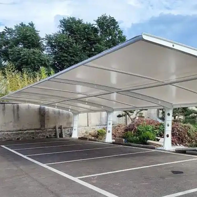 比如县膜结构汽车棚