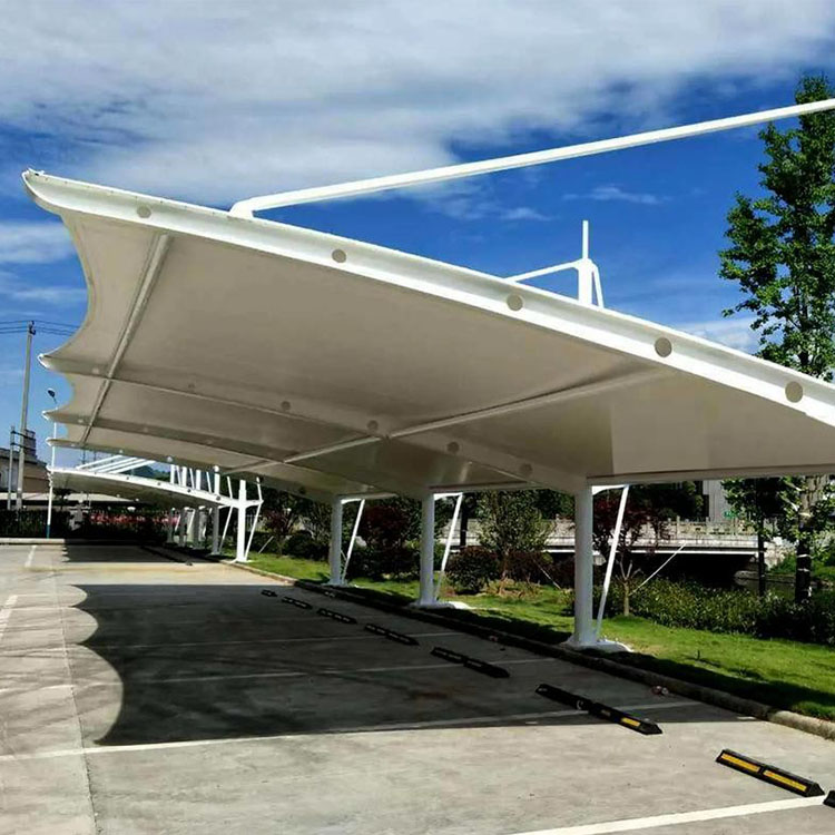 比如县膜结构汽车棚